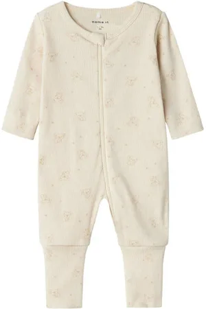 NAME IT BABY baby pyjama met all over print Jongens/Meisjes Katoen Ronde hals