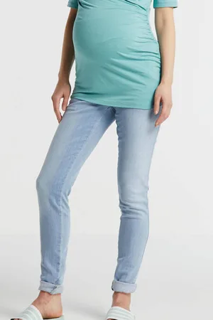Love2wait Low waist skinny zwangerschapsjeans Blauw Dames Stretchdenim