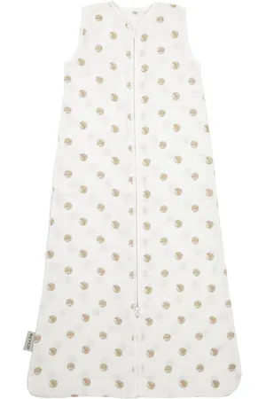 Meyco Hydrofiele baby zomerslaapzak Dots sand Babyslaapzak Beige Stip 70