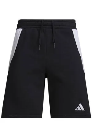 adidas Performance Junior sweatshort TIRO 24 zwart Sportbroek Jongens/Meisjes Katoen