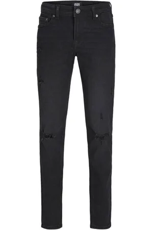 JACK & JONES JUNIOR slim fit jeans JJIGLENN JJORIGINAL Zwart