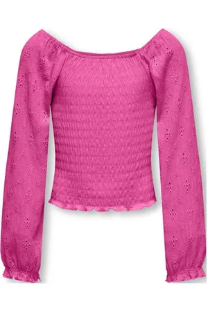 ONLY KIDS GIRL top KOGTILDA Roze Meisjes Polyester Boothals Effen