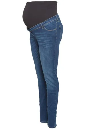Love2wait Plus size positie skinny zwangerschapsjeans Blauw Dames Stretchdenim