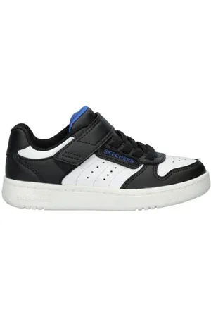 Skechers Quik Street sneakers zwart/wit Jongens Imitatieleer Meerkleurig