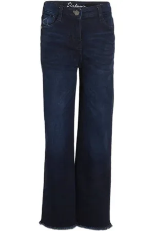 Retour High waist wide leg jeans Missour Blauw Meisjes Stretchdenim