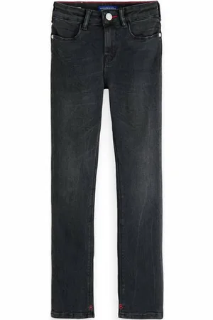 Scotch&Soda Skinny jeans Meisjes Stretchdenim Effen