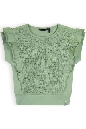 NoNo Top Kety Meisjes Katoen Ronde hals Effen