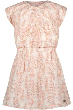 Like Flo Jurk met paisleyprint en textuur Meisjes Katoen V