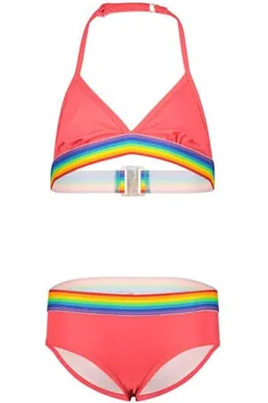Me & My Monkey Triangel bikini Meisjes Polyester Meerkleurig