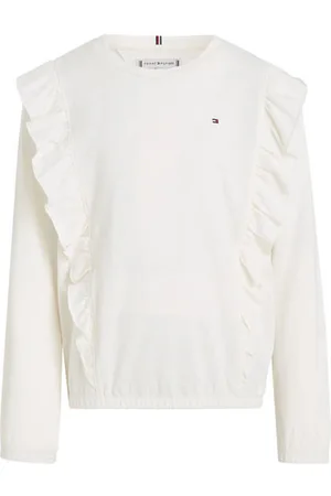Tommy Hilfiger Longsleeve Meisjes Katoen Ronde hals Effen