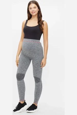 Mama;licious Zwangerschaps sportlegging grijs Sportbroek Dames Polyamide