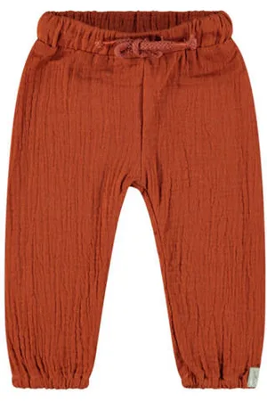 Jollein Baby regular fit broek van katoen Effen