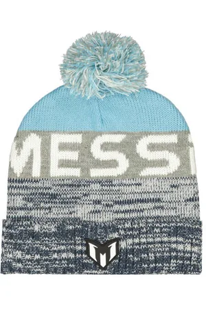 Vingino X Messi muts met pompon meerkleurig Grijs Jongens/Meisjes Acryl