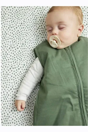 Meyco Gevoerde baby slaapzak uni Babyslaapzak Groen 70 cm