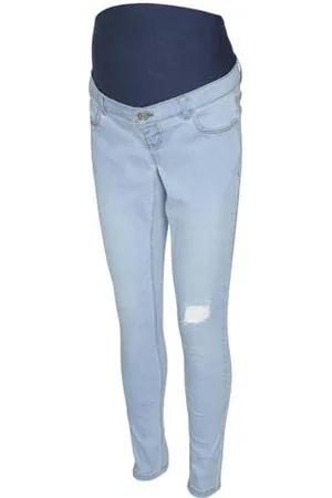 VERO MODA Zwangerschaps skinny jeans VMMZIV Blauw Dames Denim
