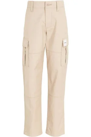Tommy Hilfiger Straight fit cargobroek CHELSEA Jongens Katoen Effen