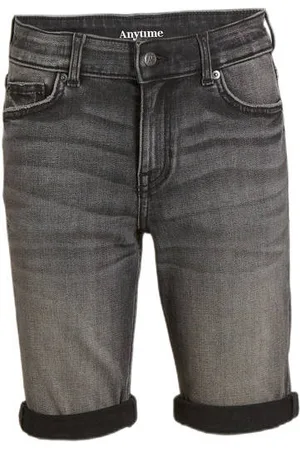 Anytime Denim short Zwart Jongens Katoen Effen