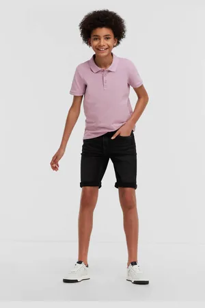 Anytime Denim short Jongens Katoen Effen