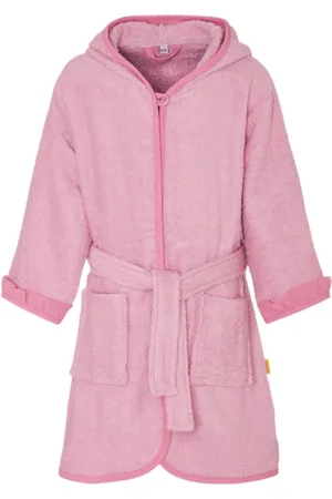 Playshoes Badstof badjas unicorn Meisjes Katoen Capuchon Effen