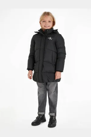 Calvin Klein Gewatteerde winterjas van polyester Logo