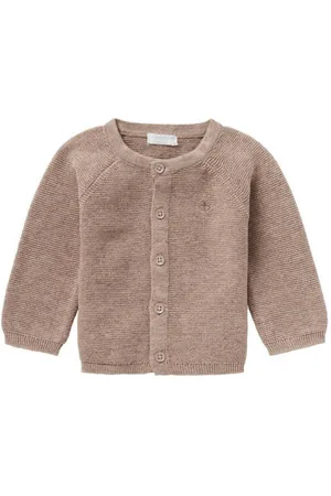 Noppies Baby baby vest Naga van katoen Bruin Effen