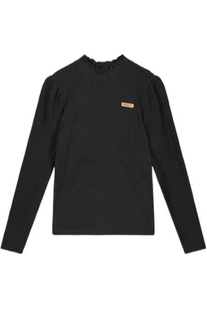 NoBell Longsleeve Kobus met 3D applicatie Meisjes Polyester Ronde hals