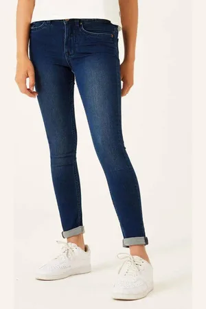 Garcia High waist skinny jeans Rianna 570 Blauw Meisjes Stretchdenim