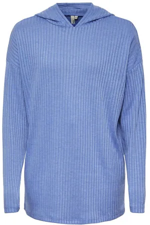 Pieces® Ribgebreide longsleeve LPMOLLY Meisjes Polyester Capuchon