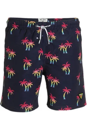 Me & My Monkey Zwemshort Perren met all over print Blauw Jongens Polyester