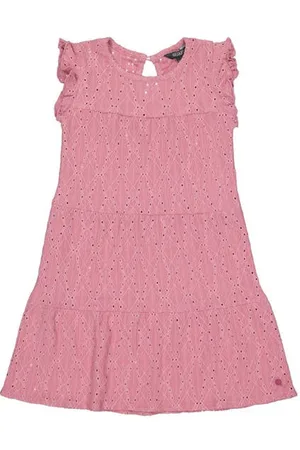 Quapi Trapeze jurk BERRA Meisjes Polyester Ronde hals Effen