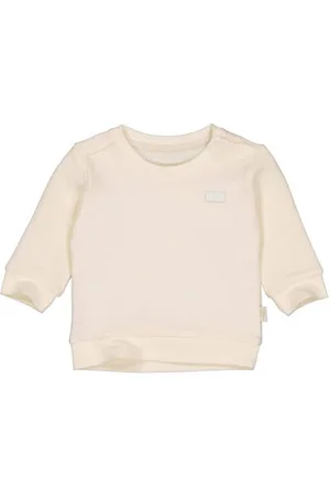 LEVV Baby gestreepte sweater LNEELTJENOS Wit Streep