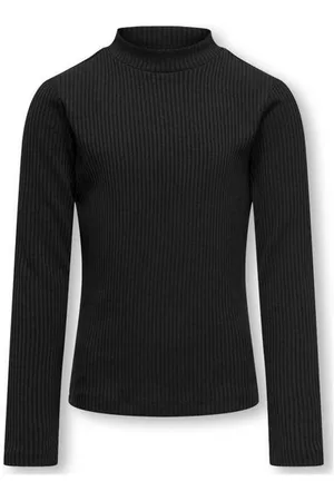ONLY KIDS GIRL gestreepte longsleeve KOGMIGAN Meisjes Viscose Opstaande kraag