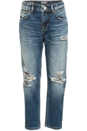 LTB Mom jeans Eliana H Blauw Meisjes Denim Effen