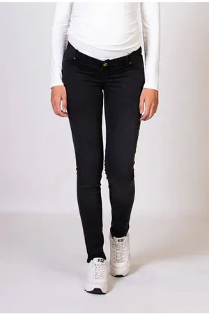 Love2wait Low waist zwangerschaps skinny jeans Zwart Dames Stretchdenim
