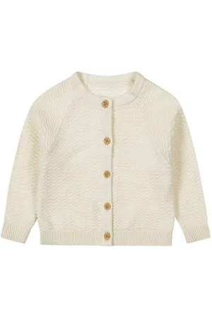 Dirkje Baby gebreid vest Jongens/Meisjes Katoen Ronde hals Effen