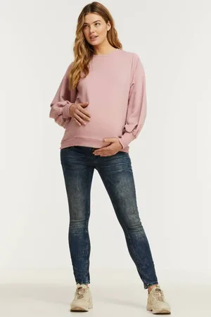 ESPRIT Mom zwangerschapsjeans Blauw Dames Stretchdenim