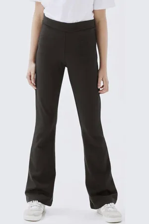 NAME IT KIDS high waist flared broek NKFFRIKKALI Meisjes Viscose