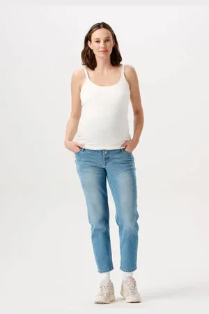 Noppies Maternity zwangerschaps mom jeans Azua Blauw Dames Stretchdenim
