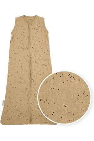Meyco Rib Mini Spot baby slaapzak toffee melange Babyslaapzak Stip 70