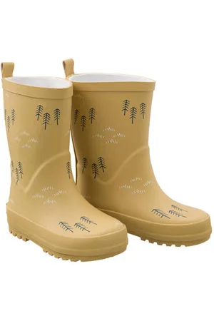 Fresk Regenlaarzen kids Geel Jongens/Meisjes Rubber All over print