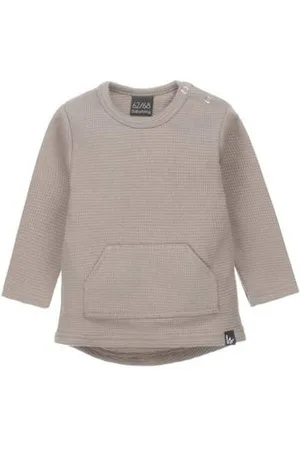 Babystyling Baby longsleeve Beige Jongens/Meisjes Stretchkatoen Ronde hals