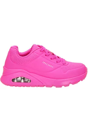 Skechers Uno sneakers roze Meisjes Imitatieleer Effen