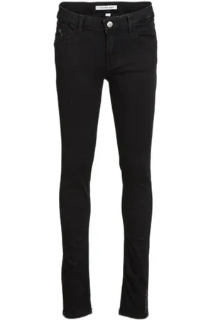 Calvin Klein Skinny jeans Zwart Meisjes Stretchdenim
