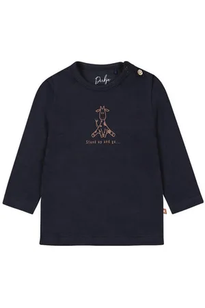 Dirkje Baby longsleeve met printopdruk Jongens Stretchkatoen Ronde hals