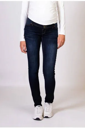 Love2wait Low waist zwangerschaps skinny jeans Blauw Dames Stretchdenim