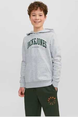 JACK & JONES JUNIOR hoodie JJEJOSH met logo Sweater