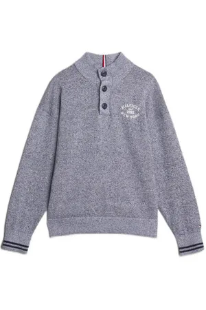 Tommy Hilfiger Gemêleerde trui Jongens Katoen Opstaande kraag