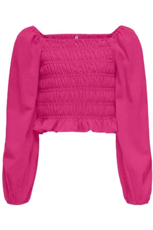 ONLY KIDS GIRL top KOGHELENE Roze Meisjes Polyester Boothals Effen