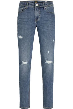 JACK & JONES JUNIOR slim fit jeans JJIGLENN JJORIGINAL Blauw