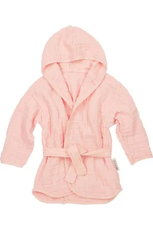 Meyco Hydrofiele badjas Roze Jongens/Meisjes Katoen Capuchon